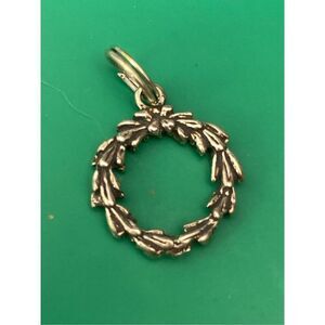 Wreath Sterling Silver Jewelry Charm #holiday